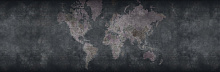Фотообои в прихожую Factura FASHION WORLD MAP 8